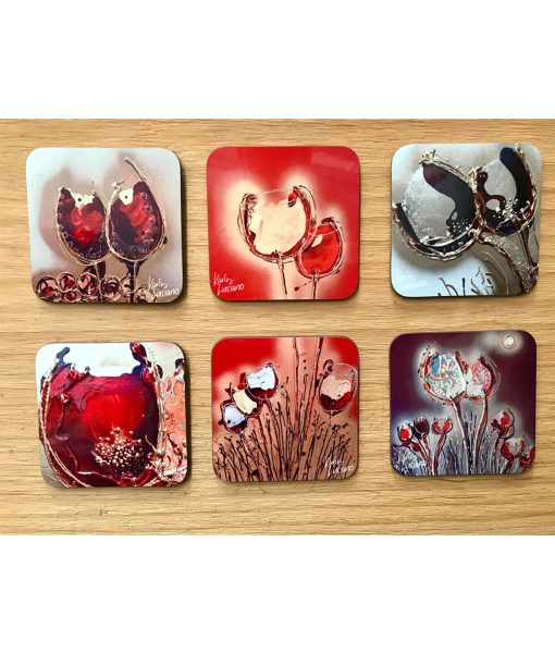 Art Drink Coaster Sets. Lush Collection.